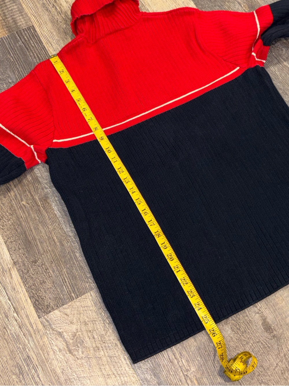 Vintage Polo Jeans Co. Ralph Lauren Colorblock Knit Turtleneck Sweater - Picture 8 of 8